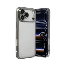 Apple iPhone Uyumlu  17 Pro Uyumlu Lensli Silikon - Titan Gri