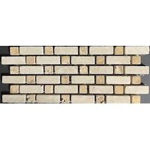 Doğaltaş 10X27Cm Traverten Bordür Fileli Dekor