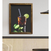 Bk Gift Cafe & Bar & Restaurant Konseptli Doğal Masif Ahşap Çerçe (551118197)