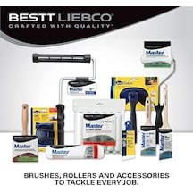Bestt Liebco 552565700 Master Polyester/naylon Trim & Duvar Fırçası, 4 İnç. Acı Kahve