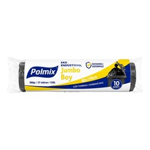 Polmix Eko Endüstriyel Jumbo Boy Çöp Poşeti 80x110 Cm Siyah Rulo Tarı