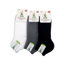 Özeren Bambu Erkek Patik Çorabı Dikişsiz 12 Çift 0025