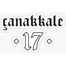 ÇANAKKALE Sticker Etiket Yapıştırma 18CM