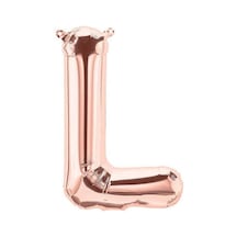 L Harfi Rose Gold Folyo Balon 34 İnç 80 Cm