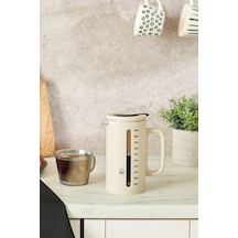 Karaca Vini French Press 1000 Ml Krem Krem
