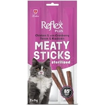 Reflex Plus Sterilised Adult Cat Stick Treats With Chicken&cranberry 15 Gr 103 Ivory