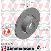 Zımmermann Fren Dıskı Arka Bmw F25 F26 150.3495.20 34206886482