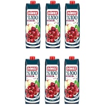 Dimes %100 Elma Vişne Meyve Suyu 1 Lt X 6 Adet