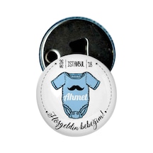 Famous Bebek Şekeri Magnet Bebek Mevlüt Hediyelik Isimli Kapak Açacak  (434856217)