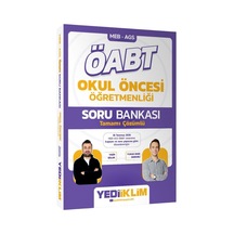 Yediiklim 2027 Öabt Meb-ags Okul Öncesi Öğretmenliği Soru Bankası Çözümlü - Yasin Solak, Yunus Emre Sabanlı