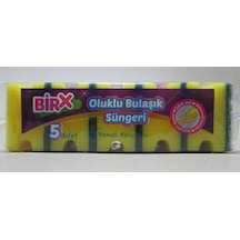 Birx Oluklu Bulaşık Süngeri 5 Adet