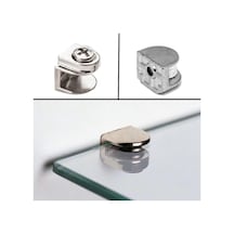 METAL CAM RAF TUTUCU DÜZ KROM ( 5 ADET )