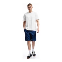 Koton Beli Bağcıklı Cep Detaylı Bermuda Oversize Jean Şort Koyu İndigo 5sam40126nd İndigo
