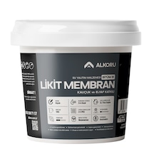 Alkoru 1 Kg Bitüm 1k Likit Membran Kauçuk Ve Elyaf Katkılı Yalıtı