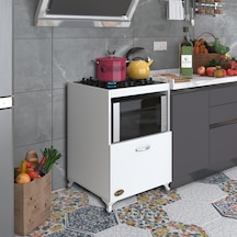 Kenzlife ocak dolabı demi byz 85*60*57 mutfak modül mini fırın  a