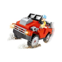 Ausini City Kırmızı Jeep 128 Parça
