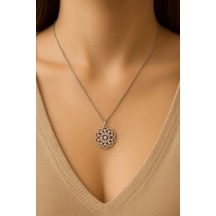 Şık Ve Estetik Zirkon Kolye Gümüş - 754107760 Gümüş