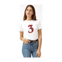 Stanger Things 3 Collection Kadın Beyaz Tshirt