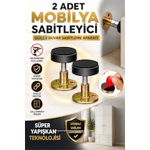 2 Adet Yapışkanlı Mobilya Sabitleyici Duvar Sabitleme Aparatı Ayarlanabilir Devrilme Önleyici Güçlü Çok Renkli