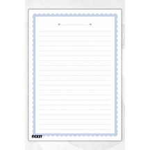 A5 Bloknot Çizgili Defter - 50 Yaprak - Memopad - Notepad - Not Defteri - Not Kağıdı - 3754 Çok Renkli