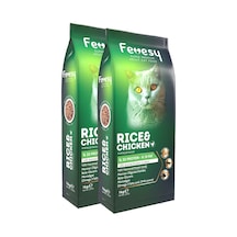 Fevesy Tavuk & Pirinçli Yetişkin Kedi Maması 2 x 1 KG
