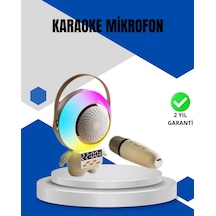 Hubrendy Tekno Kablosuz Mikrofonlu Astronot Tasarım Bluetooth Speaker Karaoke