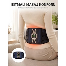 Isıtmalı Bel Ve Bacak Masaj Kemeri Vücut Destekli Açık