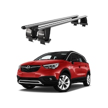 Royal Opel Crossland X 2017-2020 Uyumlu Gri Kilitli Ara Atkı Port Bagaj Tavan Barı