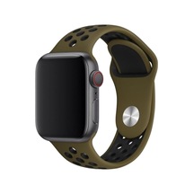 Watch Silikon Delikli Kordon Uyumlu Kayış Seri 42-44 Mm Kahverengi
