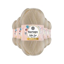 5 Adet Lotus Lux Bikini Büstiyer Bluz Simli Örgü İpi K025 Krem