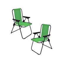 Exent 2 Adet 2-6 Yaş Lüx Çocuk Piknik Sandalyesi-mini Kamp Sandalyesi-yeşil Çok Renkli