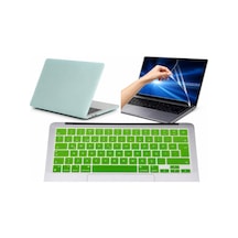 Arabulalaca Macbook Pro 13 Inç A2338 A2686 A2289 A2159 A2251 Işlemçi Kılıf Hardcase Kapak + Klavye Koruyucu +ekran Koruyucu 3 Su Yeşili