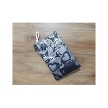 Kuromi Gothic Siyah Aesthetic Desenli Tasarım Bez Kalemlik-cüzdan Diğer