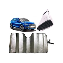 Katlanabilir Parlak Oto Araba Ön Cam Güneşlik 130 Cm X 60 Cm Uyumlu