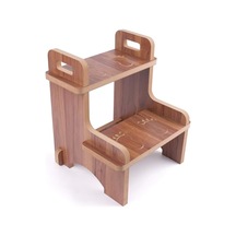Ahşap Montessori Kaymaz Basamak Tabure Banyo Ve Lavabo Yükseltici Merdiven, 36x36x40 Cm, Mdf Melamin Kaplama