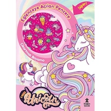 I Love Unicorn Eğlenceye Açılan Pencere Çıkartmalı Boyama Kitabı- Doğan Çocuk