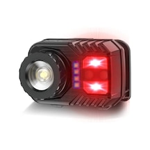 Peakstar Ps-571 Sensör Xpg Cob Led Usb Şarj Edilebilir Lityum Pilli Zoomlu Kafa Lambası Çok Renkli