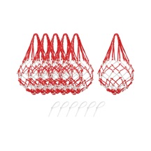 Suntek 6 Adet Karpuz Ağı Balkabağı Destek Kırmızı-beyaz