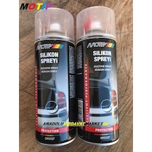 Motip Silikon Sprey Trim Sesi Plastik Parlatır Korur 2 Adet 400 ML