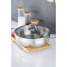 Acar 016468 Karat Çelik Basık Tencere 26 CM