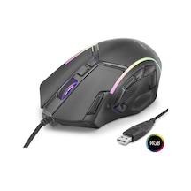 Gaming Mouse 12800 Dpi 12 Tuş Makro 1000hz Rgb - Siyah X15