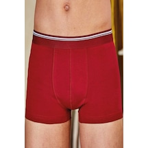 Berrak 3 Adet Bordo Renk Likralı Boxer Bordo
