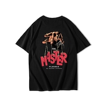 Brz Collectıon Brz Collection Unisex Oversize The Master Planner T-shirt Siyah