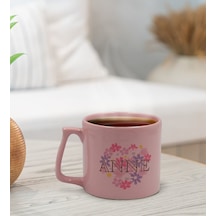 Bk Gift Anneler Günü Tasarımlı Pastel Pembe Middle Kupa Bardak, Anneye Hediye, Ev Hediyesi, Anneler Günü Hediyesi, Ofis Hediyesi-3