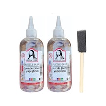 Puzzle Yapıştırıcı 250 ML 2 Adet ve Dağıtıcı Sünger Fırça 1 Adet
