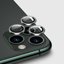 Noktaks - iPhone Uyumlu 11 Pro - Kamera Lens Koruyucu Cl-02 - Gümüş