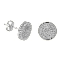 Kübik Zirkon Küpe 717103 Silver