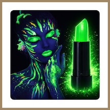 Bezos Uv Neon Yeşil Ruj Karanlıkta Parlayan Makyaj Boyası 22 Diğer