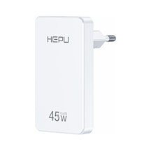 Hepu Hp-c33 45w Gan Hızlı Şarj Adaptörü Ultra İnce Tasarım Type-c Kablo Dahildir