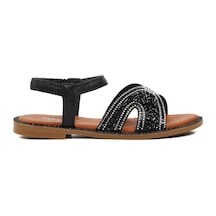Siyah Kadın Düz Sandalet 286069 Z Siyah
